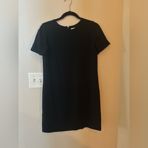 Aritzia Babaton Patricio Crepe Shift Shirt Dress Black Size 4 - Picture 2 of 11